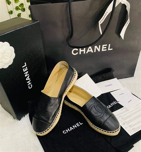 chanel espadriller|authentic Chanel espadrilles for sale.